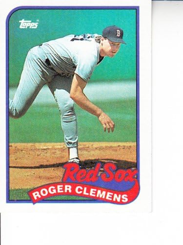 1989 Topps Beyzbol 450 Roger Clemens Red Sox