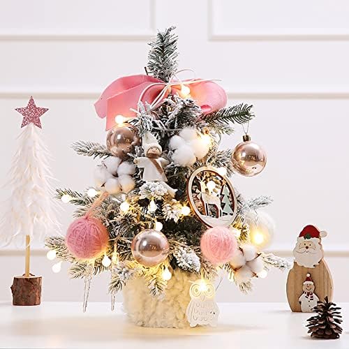 MEVİDA ışıkları ile 18 inç Mini Noel Ağacı, Masa üstü için yapay Küçük Noel Ağacı, Masa Üstü Noel Ağacı, Noel masa
