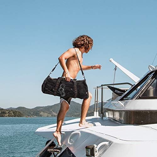 Tüplü Dalış veya Şnorkel Ekipmanları için Fitdom ekstra Büyük Örgü silindir çanta. Yüzme, Dalış ve Şnorkelli Yüzme