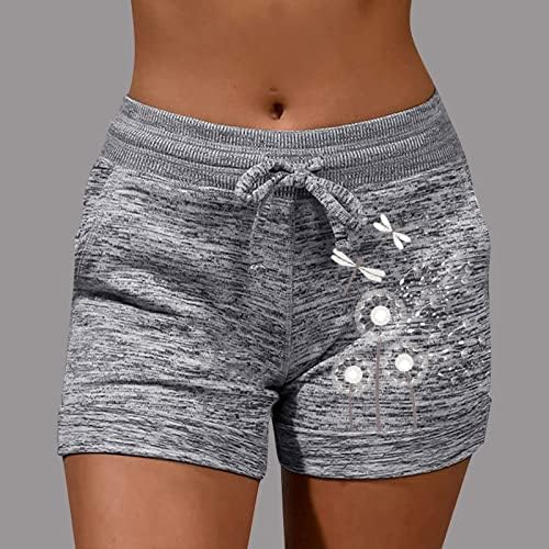 Bayan Jogger Şort Moda İpli Bel Spor kısa pantolon Artı Boyutu Bayanlar Spor Aktif Tayt Sweatpant