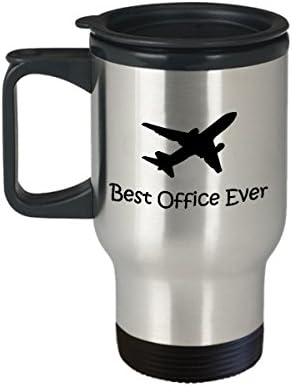 Komik helikopter pilot kahve seyahat kupalar çay bardağı İçin Mükemmel Doğum Günü Noel Olay Fikir erkekler kadınlar