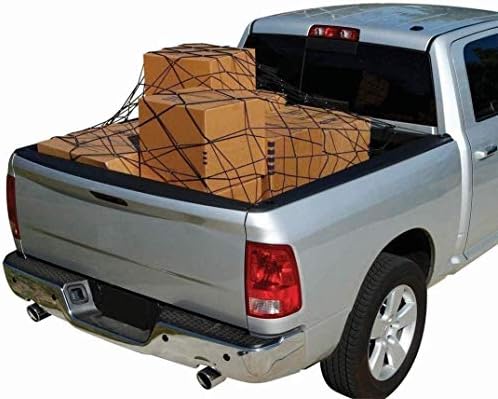Araba Bagajı Kargo Ağı-Nissan Titan Pickup için %100 Özel Araç Yapımı ve Fit Tam Boy Uzun Yatak 66 x 98 - Elastik