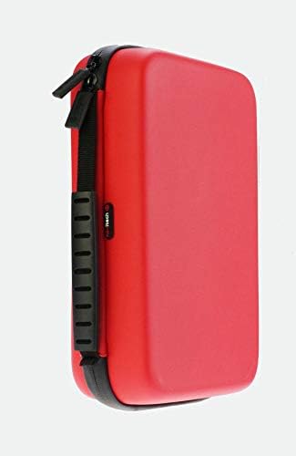 Navitech Kırmızı Sert Su Geçirmez Kılıf Walkie Talkie / İki Yönlü Telsiz ile Uyumlu Motorola TLKR T60