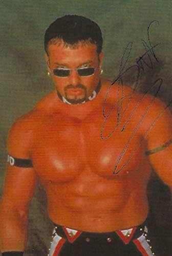 Buff Bagwell İmzalı 1998 WCW NWO Panini 4x6 Fotoğraf Kartı 57 İmzalı WWE Yıldız İmzalı Güreş Kartları