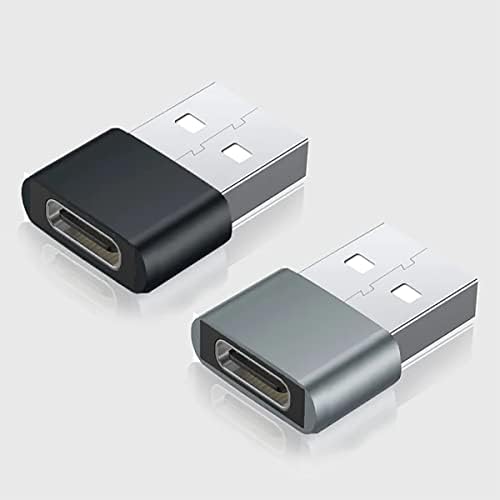 USB-C Dişi USB Erkek Hızlı Adaptör, Şarj Cihazı, senkronizasyon, Klavye, Fare, Zip, Gamepad, pd(2 paket)Gibi OTG