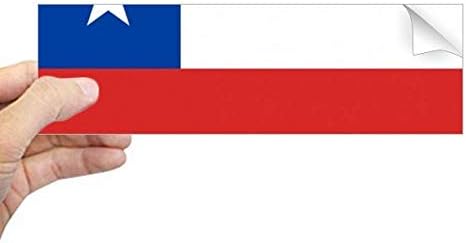 DIYthinker Şili Ulusal Bayrak Güney Amerika Ülke Dikdörtgen tampon çıkartması Dizüstü Pencere Çıkartması