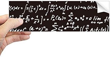DIYthinker Özet Matematiksel Formüller Calculus Şekil Dikdörtgen tampon çıkartması Dizüstü Pencere Çıkartması