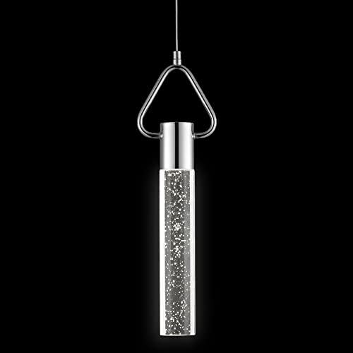 Mateyrıe kolye aydınlatma armatürleri kolye ışık Led Modern mutfak ada aydınlatma armatürleri krom kristal asılı