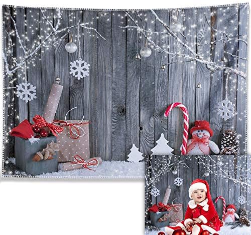 10x8ft Kumaş Noel Fotoğraf Backdrop Noel Goblen Kardan Adam Santa Ahşap Duvar Arka Plan Kış Tatil Parti Malzemeleri