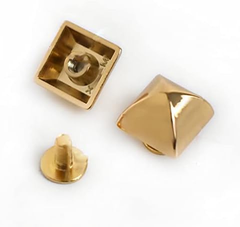 GGRBH Altın Çanta Donanım Aksesuarları metal Çiviler Düğme Perçin Vida Çanta Alt Dekor Tokaları Çivi Deri