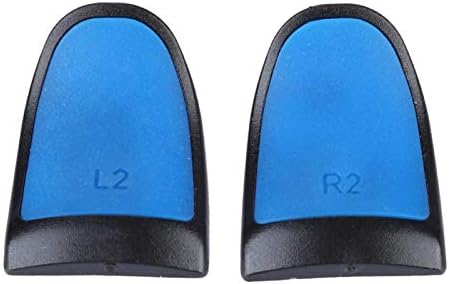 ZDFHZSFG Genişletilmiş Düğmeler Tetik, L2 R2 Denetleyici Uzatıcılar Kaymaz Dayanıklı İyi El Hissi(Mavi, 1 Takım 2)