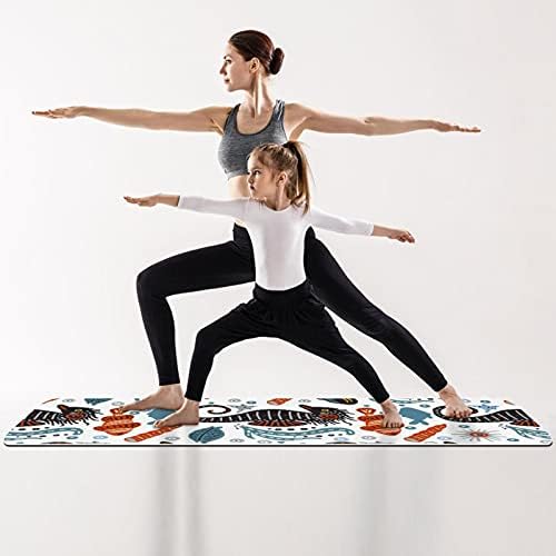 Denizatı Kabuk Kabuklu Denizyıldızı Premium Kalın Yoga Mat Çevre Dostu Kauçuk Sağlık ve Fitness Kaymaz Mat Her Türlü