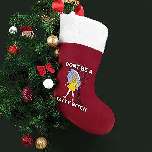 Tuzlu Kaltak Noel Çorap Çorap Noel Ağacı Santa Süsler Asılı Süslemeleri Şömine Tatil 16.5