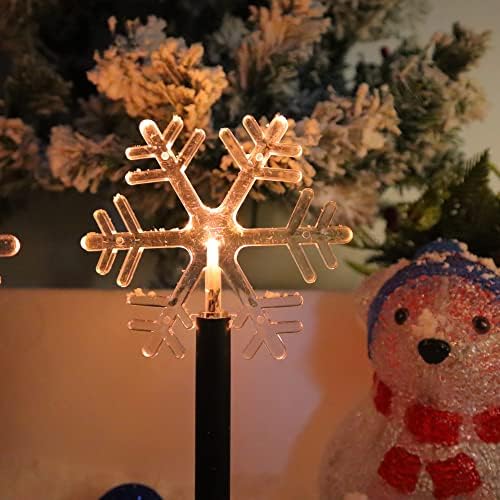 kalynmart güneş kar tanesi peyzaj ışıkları noel yolu dekoratif ışıklar sıcak beyaz su geçirmez kapalı ve açık gece
