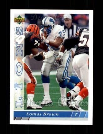1993 Üst Güverte 103 Lomas Brown Detroit Aslanları (Futbol Kartı) NM / MT Aslanları Florida