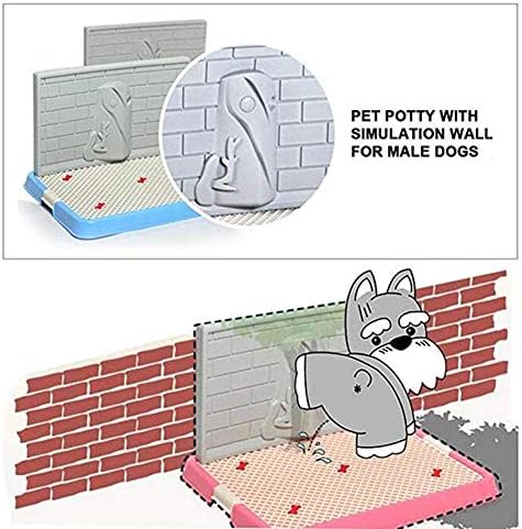 MALAXA LİANXİAO - Kapalı Pet Köpek Yavru Lazımlık Tepsi ile İşemek Sonrası Koruma Simülasyon Duvar, Hiçbir Yırtık