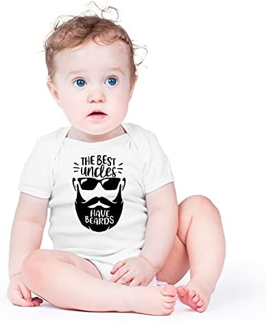 AW Modası En İyi Amcaların Sakalları Var-Amcanın İçki Arkadaşı-Sevimli Tek Parça Bebek Bebek Tulumu