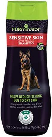 Köpekler için FURminator Hassas Cilt Ultra Premium Şampuan, 16 Oz.