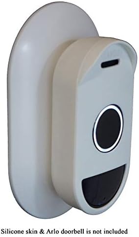 Arlo Ses Kapı Zili için Duvara Montaj Braketi Kapağı UV ve Hava Koşullarına Dayanıklı Duvar Plakası-Beyaz