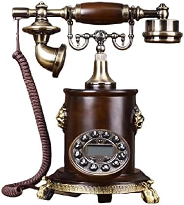Yok Antika Sabit Telefon Retro yaratıcı Pastoral Sabit Telefon mavi arka ışık + Handsfree + Arayan KİMLİĞİ (Renk: