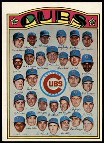 1972 Topps 192 Cubs Takımı Chicago Cubs (Beyzbol Kartı) ESKİ Cubs