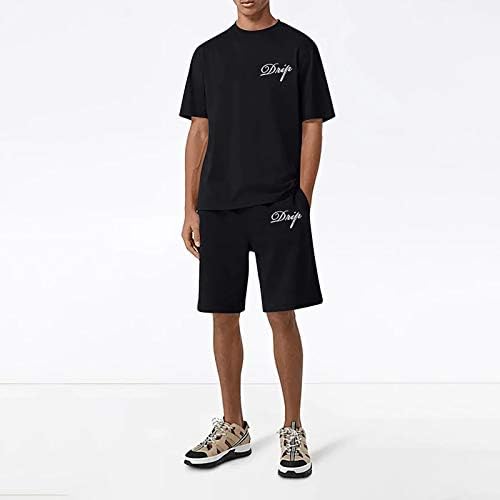 Erkek T-Shirt ve Şort Takım Elbise Seti Kısa Kollu Koşu Koşu Atletik SportsO-Boyun kısa pantolon Spor setleri
