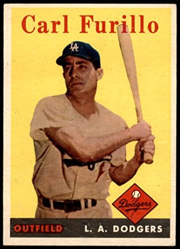 1958 Topps 417 Carl Furillo Los Angeles Dodgers (Beyzbol Kartı) İYİ Dodgers