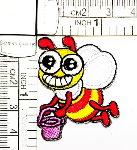 Kleenplus Mini Çalışkan Küçük arı Karikatür Çocuklar Demir on Yamalar Sevimli arı Bumble Moda Stil İşlemeli Motif