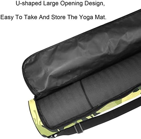 LAİYUHUA Yoga Mat Çantası, Kadınlar ve Erkekler için Çift Fermuarlı Yoga Spor Çantası-Pürüzsüz Fermuarlar, U şeklinde