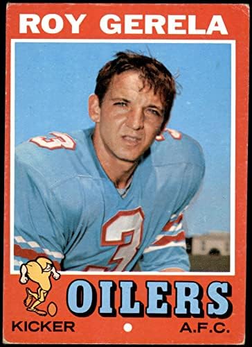 1971 Topps 14 Roy Gerela Houston Oilers (Futbol Kartı) - Oilers New Mexico St
