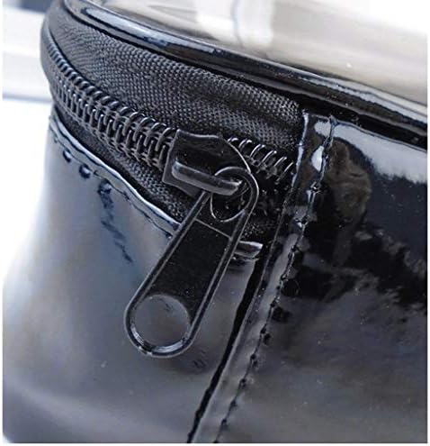 LMMDDP Siyah kozmetik çantası, zarif ve küçük, bölmeden kayma, taşıması kolay, kozmetik tutabilir