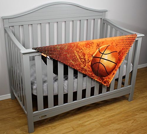 Sevgili Baby Gear Deluxe Bebek Battaniyeleri, Özel Minky Baskı Basketbol, 38 inç x 29 inç