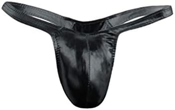 Erkek Seksi Kılıfı G-String İç Çamaşırı Pu Deri Low Rise Kamuflaj Bulge Kılıfı G-Sokmaları Oymak esneme kayışı T-geri