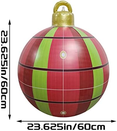 PCSMH Noel Süsler Açık Şişme Dekore Top, Noel Şişme Açık Süslemeleri Tatil şişme Topları Dekorasyon ile Pompa