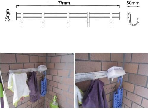 Temax Ev Giysileri manto askısı Raf 5 Kanca İle Yatak Odası Tuvalet İçin