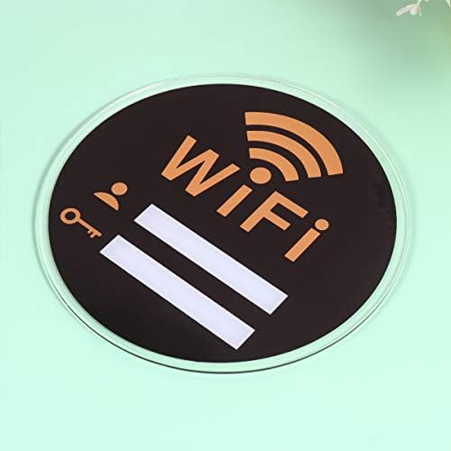 Ofis Çıkartmaları Zarif Akrilik Wifi Işareti Faydalı Duvar Sticker Akrilik Hatırlatma Pratik Wifi Şifre Akrilik Hatırlatma