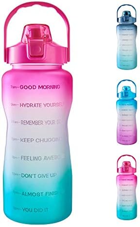 EYQ 64oz Sızdırmaz Ücretsiz içme suyu şişesi Motivasyon Zaman İşaretleyici BPA Ücretsiz Fitness, Spor Salonu ve Açık