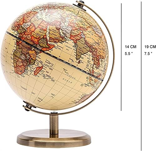 JINSP Küre, Modern Masaüstü Dekorasyon Küre, Paslanmaz Çelik Ark ve Taban, Okul için Uygun, Ev ve Ofis