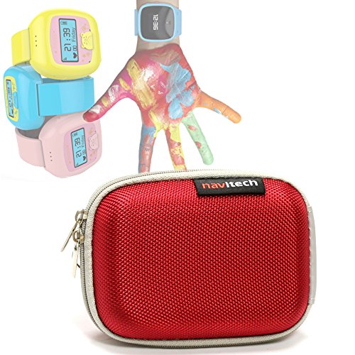 Navitech Kırmızı Su Geçirmez, Çocuk Dayanıklı, sert çanta Kapak ile Uyumlu VTech Kidizoom Smartwatch