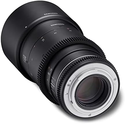 Samyang MF 135mm T2. 2 VDSLR MK2 Canon RF-Video Cine Lens için Tam Format ve APS-C Telefoto Lens EOS Serisi için