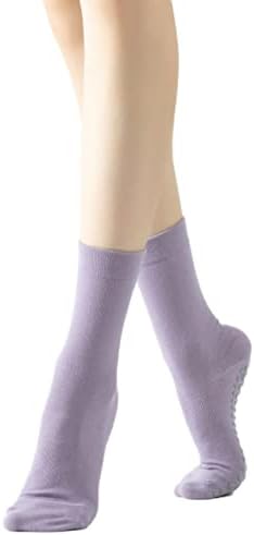 Yoga pilates çorabı Sapları ile Kadınlar için Kaymaz Katı Şeker Renkli Yastıklı Mürettebat Çorap Barre Bale Dans