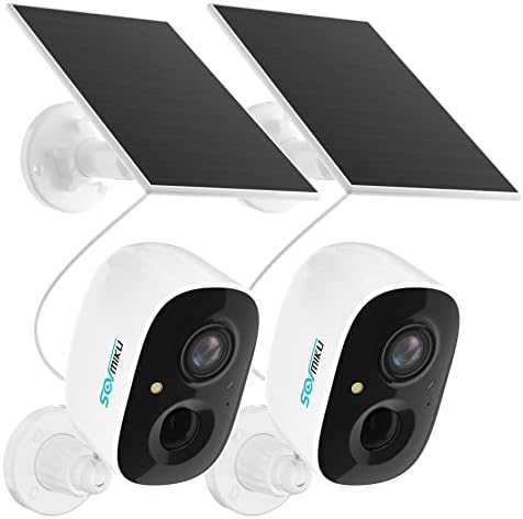 SOVMIKU 2K Solar Security Camera Outdoor, Kurulumu kolay,2.4 GHz Wi-Fi,Renkli Gece Görüşü,Kullanıcı Dostu,Teknik