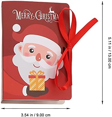Hemoton 4 Pcs noel hediye kutuları Karton Dikdörtgen Kağıt Sert Hediye şeritli kutular Altında Noel Ağacı Süslemeleri