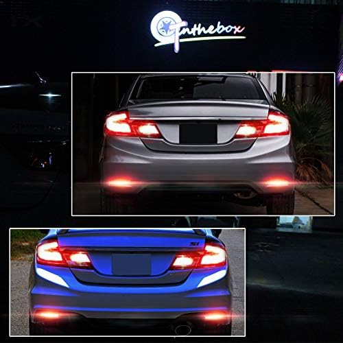 GTİNTHEBOX için 2013 2014 2015 Honda Civic Sedan arka tampon reflektör fren kuyruk ışık ile sıralı dönüş sinyal lambaları
