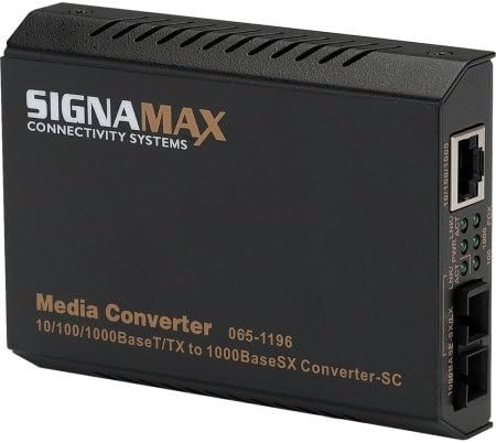 signamax 10/100/1000BaseT / TX-1000BaseSX Ortam Dönüştürücü, SC / MM