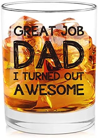 Harika İş Komik Viski Bardakları Baba için Hediyeler-Benzersiz Doğum Günü, Babalar Günü, Baba için Noel Hediyeleri,