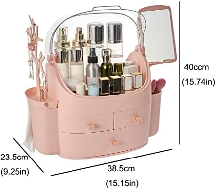 RAZZUM Taşınabilir Taşınabilir Kozmetik Saklama Kutusu Cilt Bakımı Kozmetik Saklama Kutusu Çok Fonksiyonlu Raf Banyo
