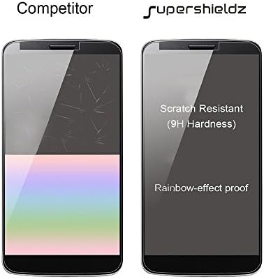 (2 Paket) Motorola (Moto E4) ve Moto E 4. Nesil Temperli Cam Ekran Koruyucu için Tasarlanmış Supershieldz, (Tam Ekran