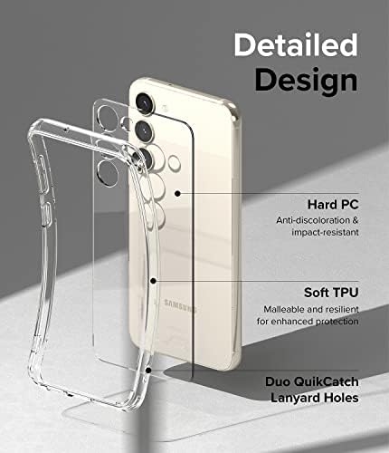 Ringke Fusion [Doğal Güzelliği Göster] Samsung Galaxy S23 Plus Kılıf ile Uyumlu, Kadınlar, Erkekler için Şeffaf 5G