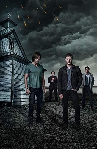 Sam, Dean, Crowley ve Castiel ile doğaüstü Poster 11 x 17 inç Doğaüstü Mini Poster sm